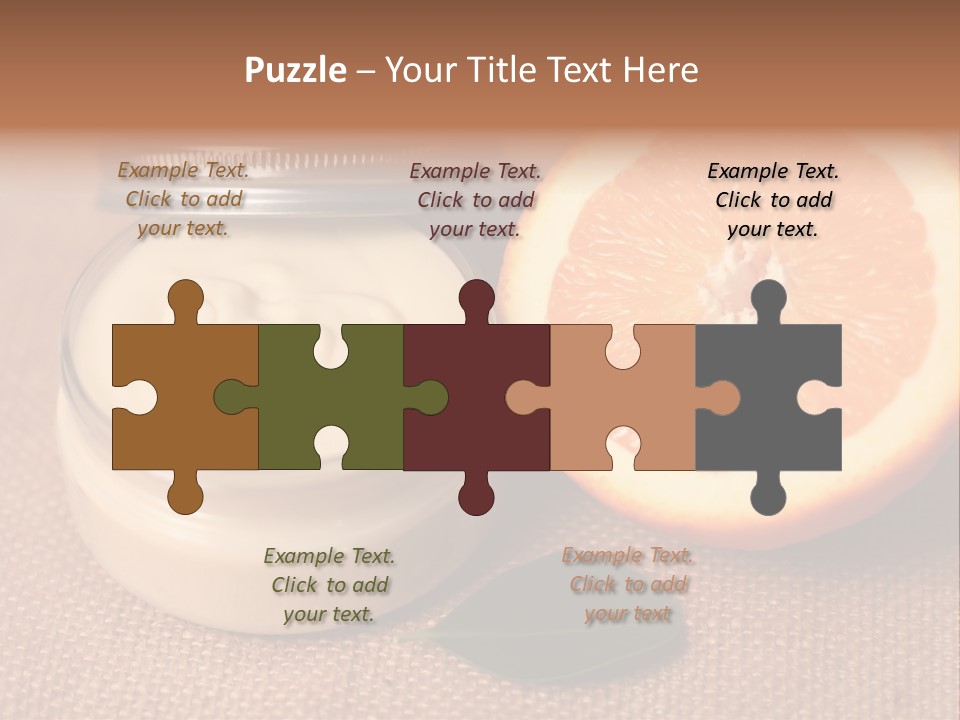 Burlap Cream Spa PowerPoint Template