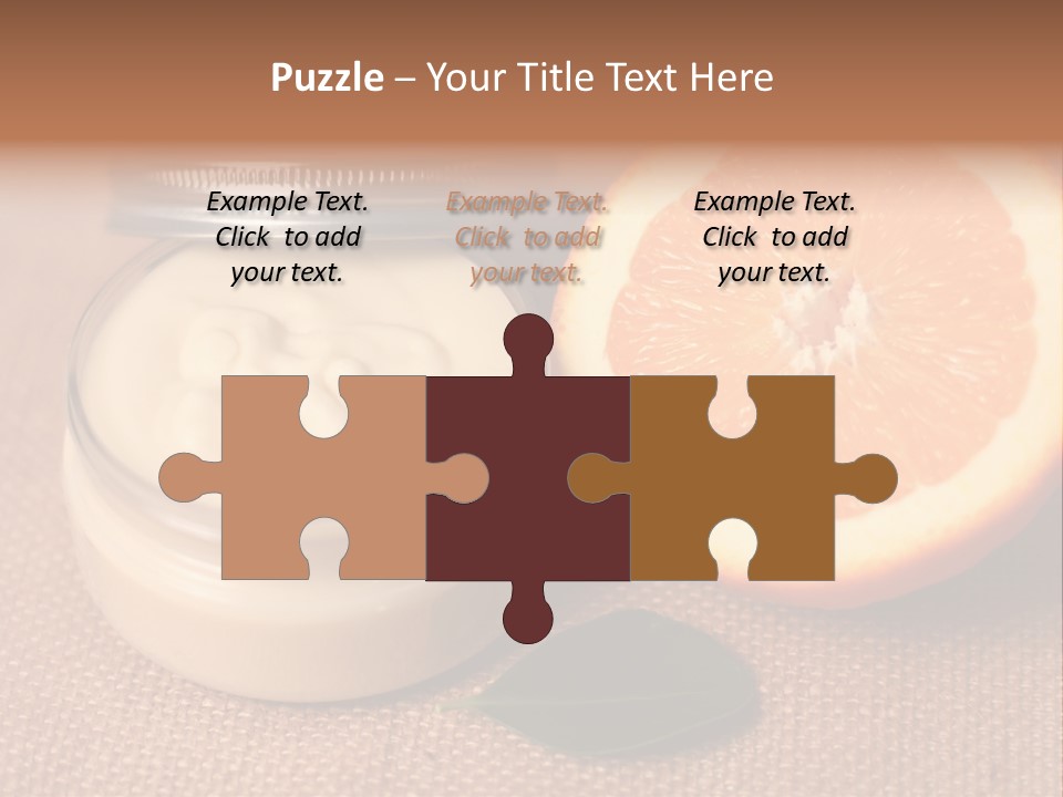 Burlap Cream Spa PowerPoint Template