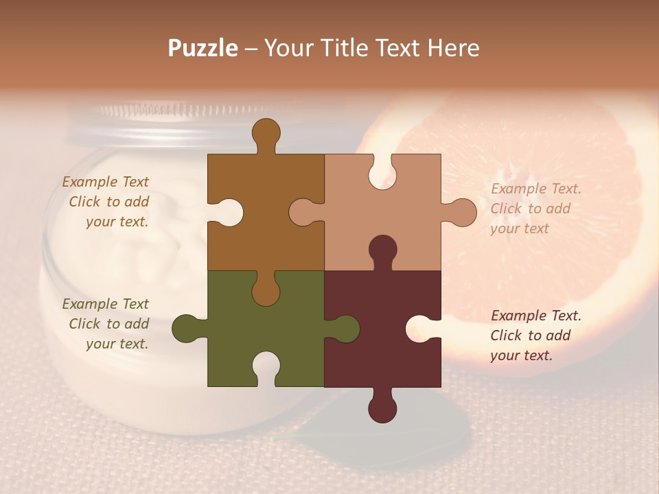 Burlap Cream Spa PowerPoint Template