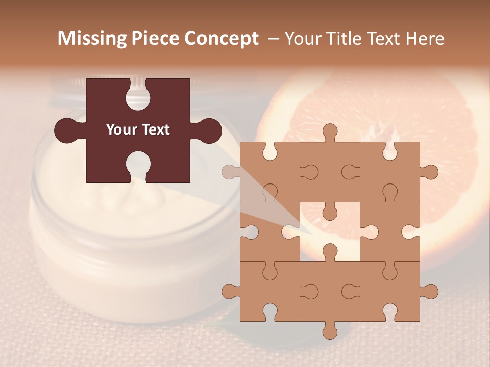 Burlap Cream Spa PowerPoint Template