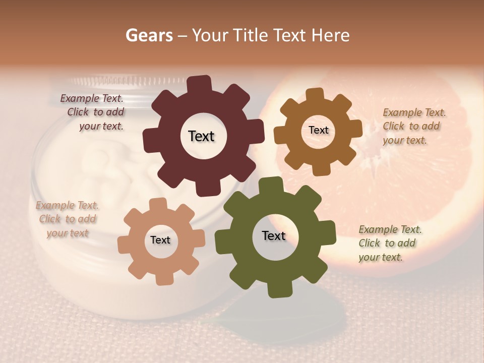 Burlap Cream Spa PowerPoint Template