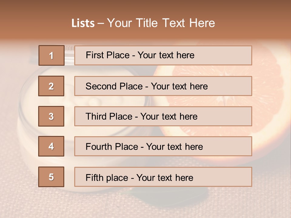 Burlap Cream Spa PowerPoint Template