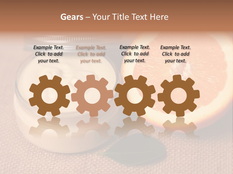 Burlap Cream Spa PowerPoint Template