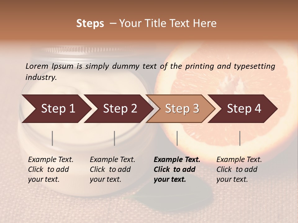 Burlap Cream Spa PowerPoint Template