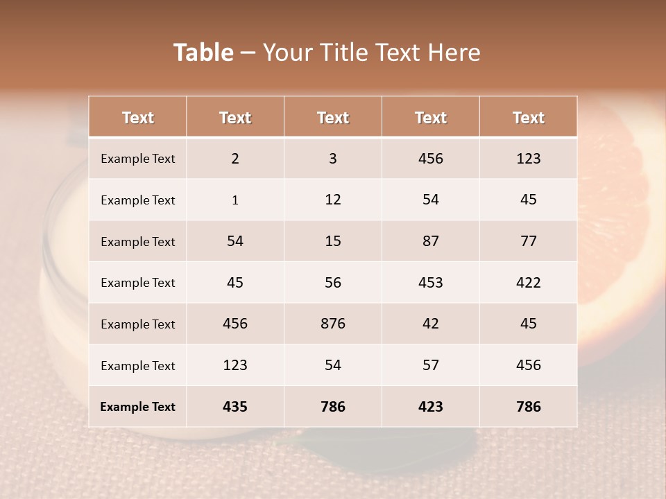 Burlap Cream Spa PowerPoint Template