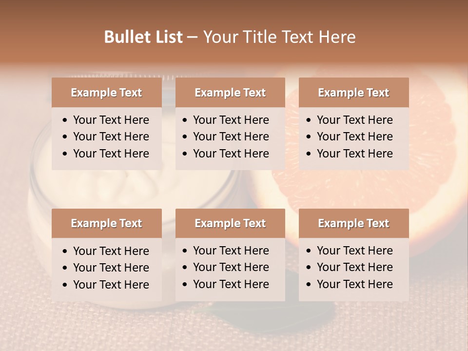 Burlap Cream Spa PowerPoint Template