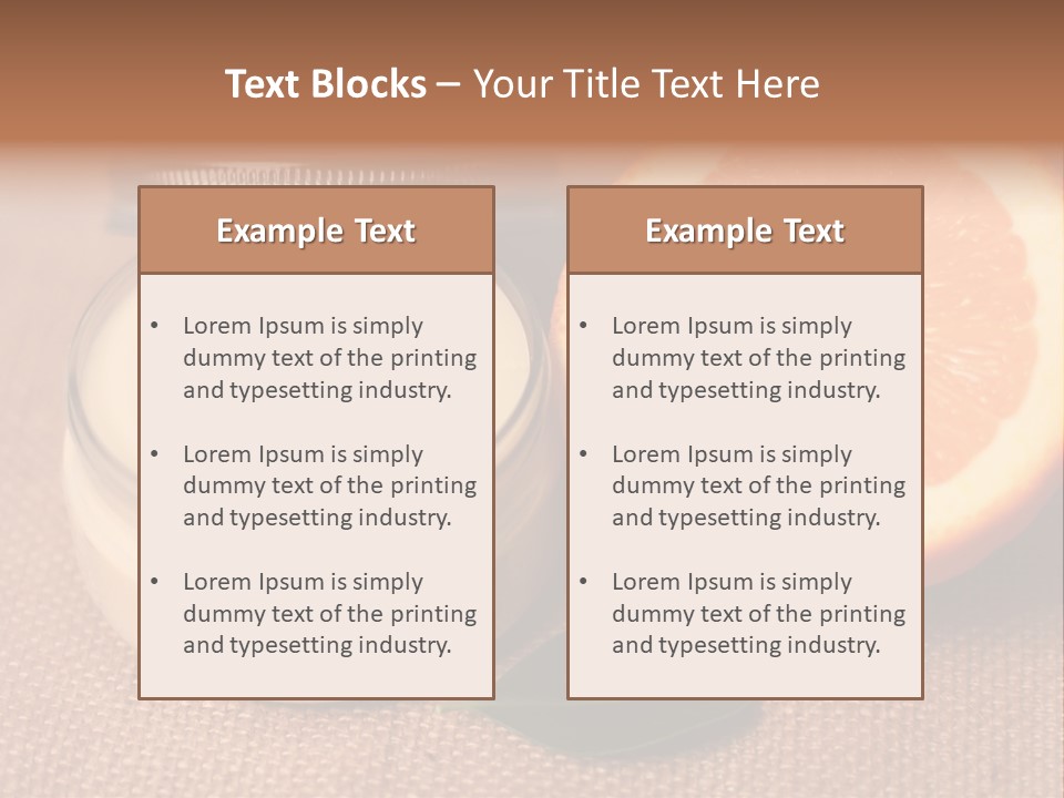 Burlap Cream Spa PowerPoint Template