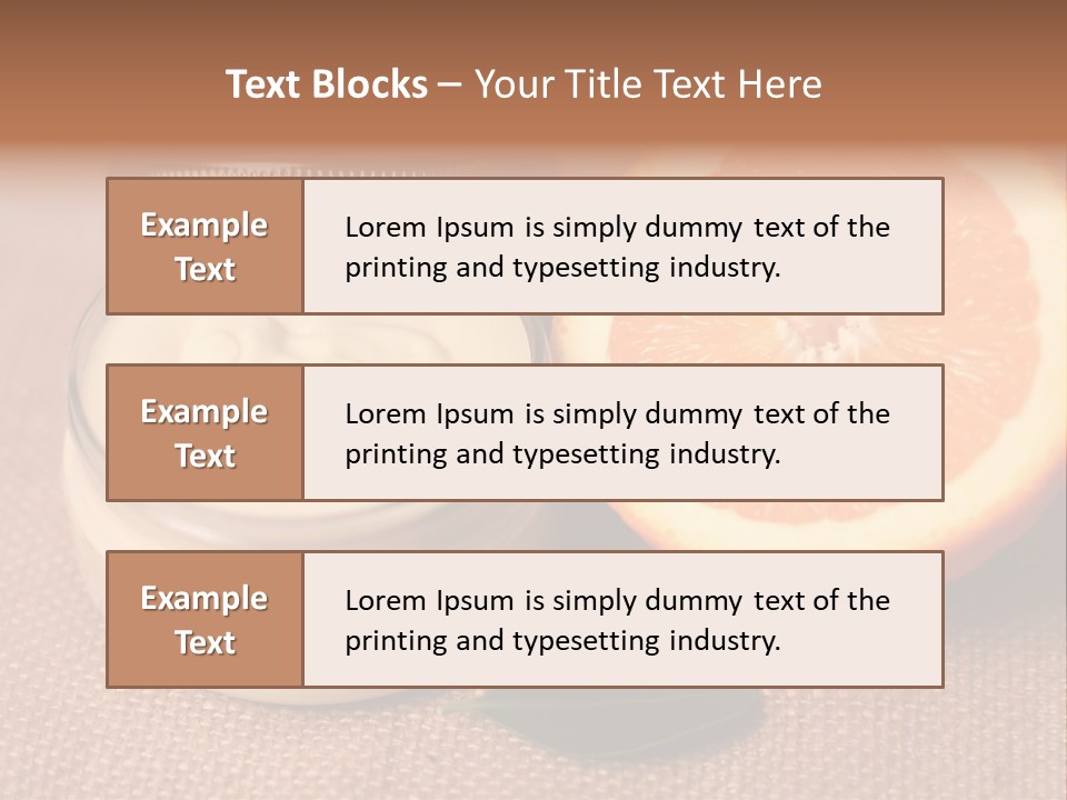 Burlap Cream Spa PowerPoint Template