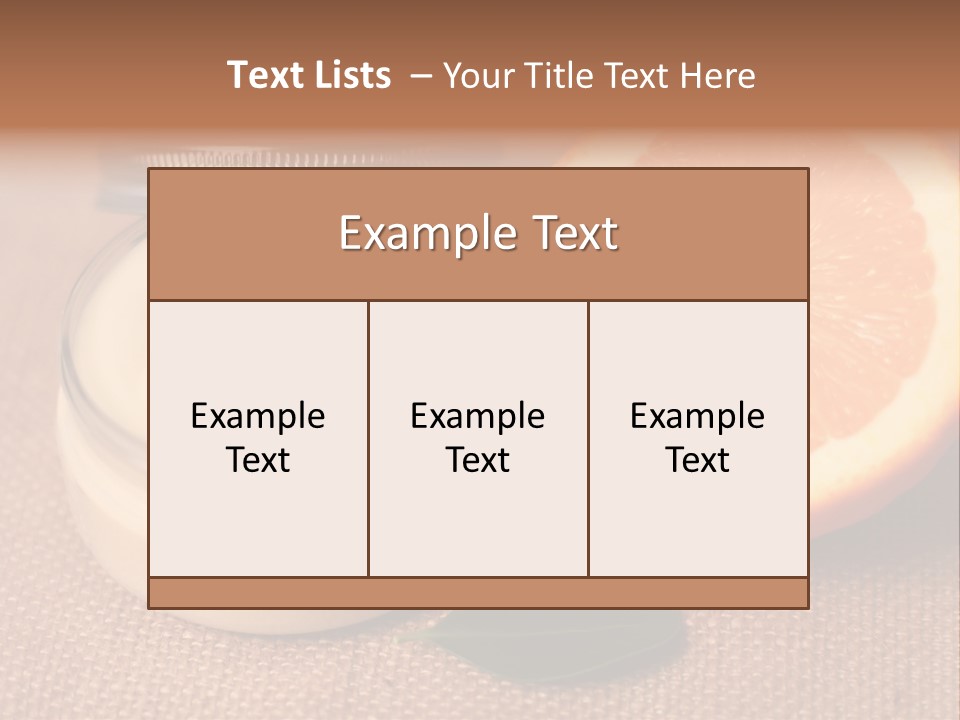Burlap Cream Spa PowerPoint Template