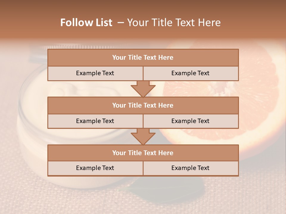 Burlap Cream Spa PowerPoint Template