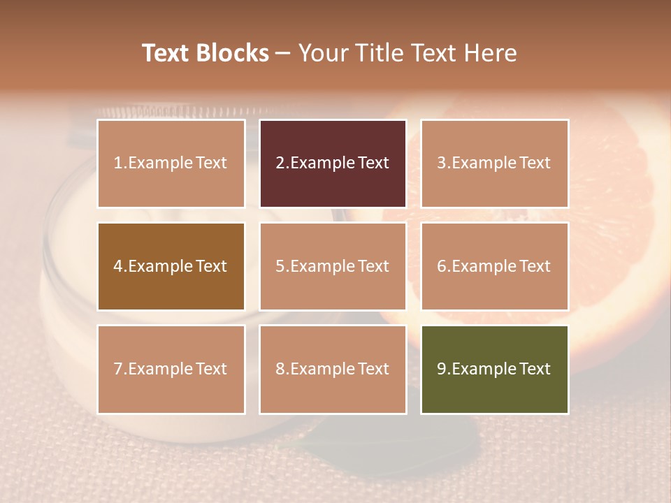 Burlap Cream Spa PowerPoint Template