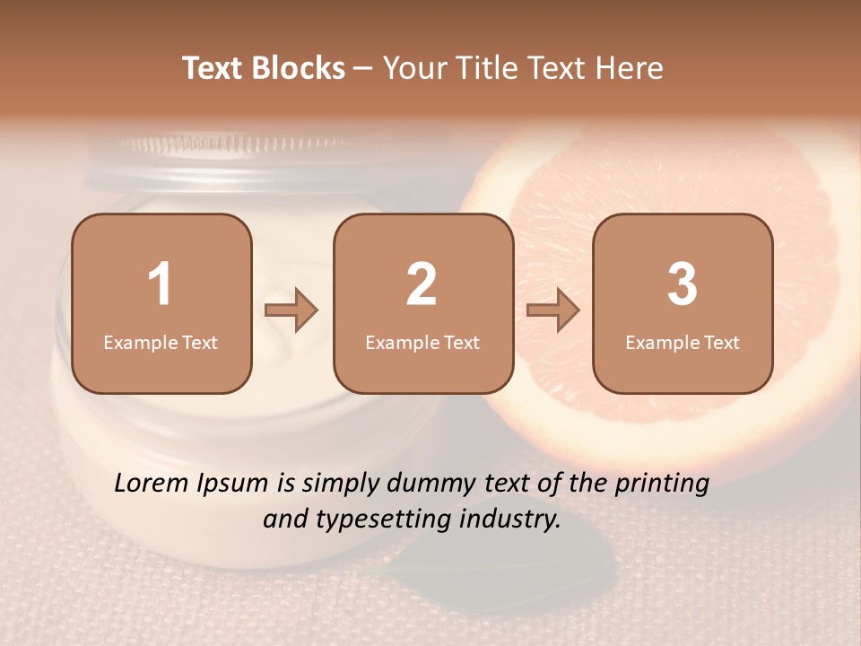 Burlap Cream Spa PowerPoint Template