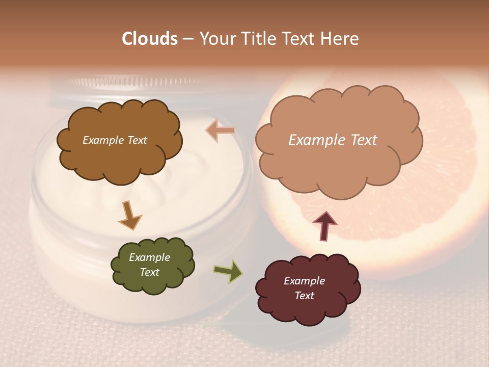 Burlap Cream Spa PowerPoint Template