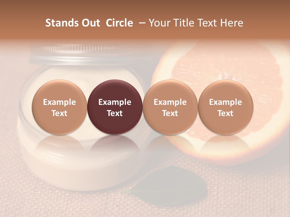 Burlap Cream Spa PowerPoint Template