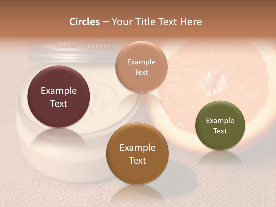 Burlap Cream Spa PowerPoint Template