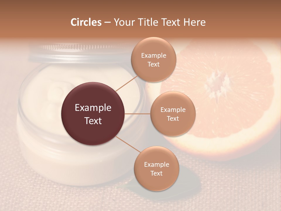 Burlap Cream Spa PowerPoint Template