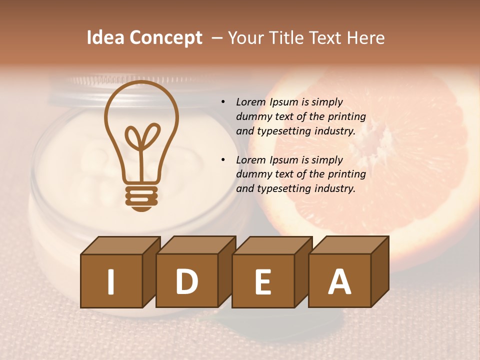 Burlap Cream Spa PowerPoint Template