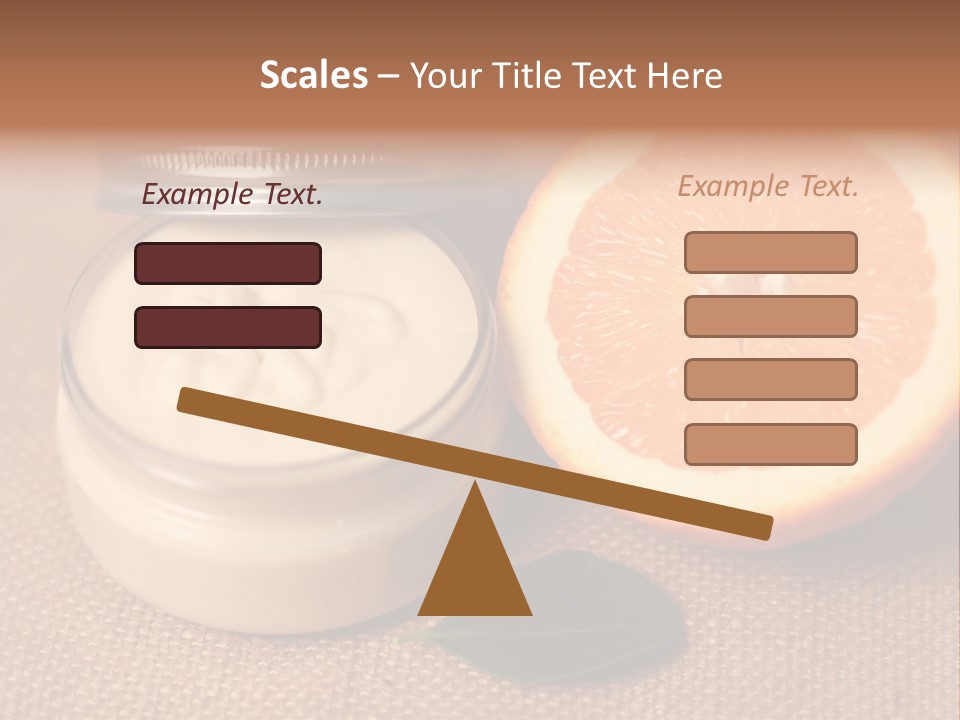 Burlap Cream Spa PowerPoint Template