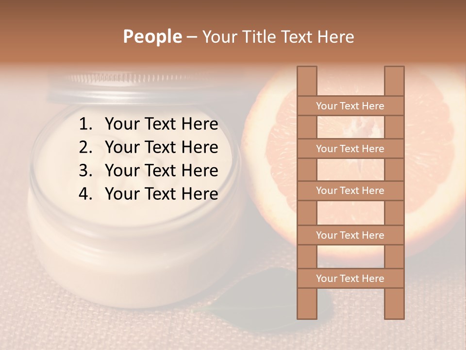 Burlap Cream Spa PowerPoint Template