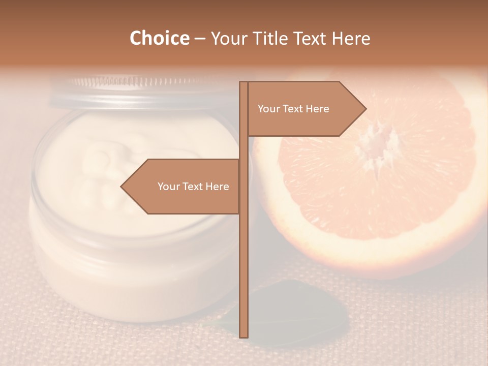 Burlap Cream Spa PowerPoint Template