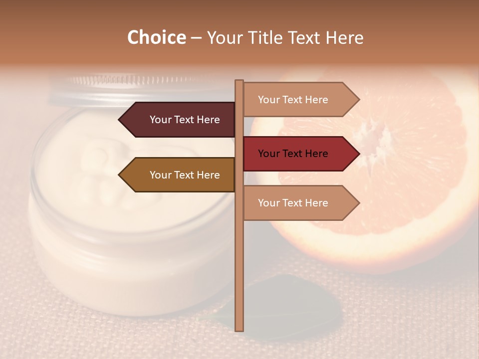 Burlap Cream Spa PowerPoint Template