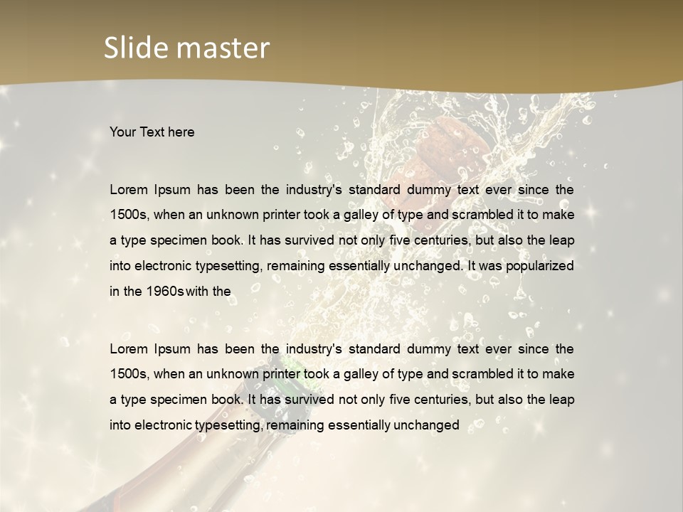 Vertical Isolated Black PowerPoint Template