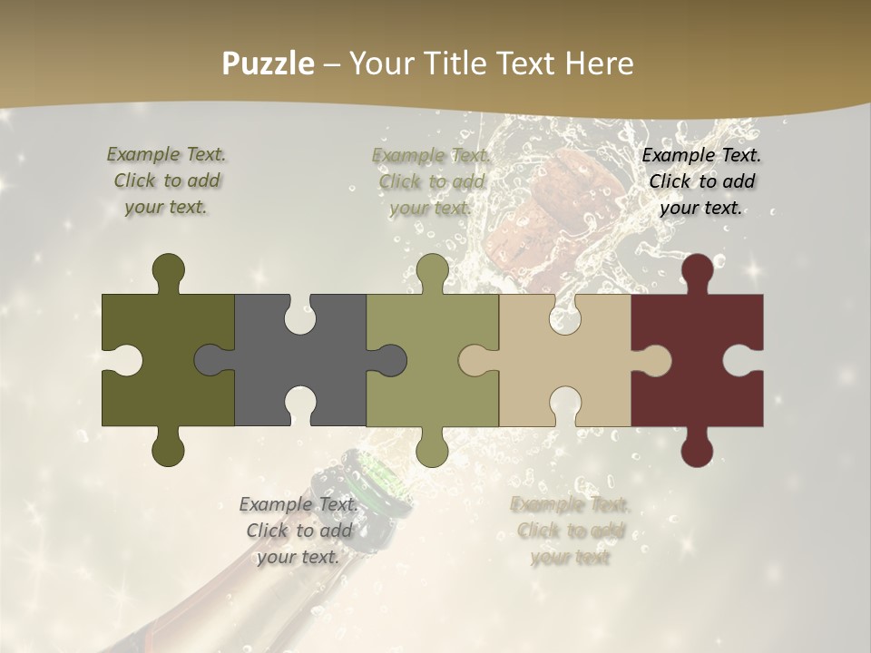 Vertical Isolated Black PowerPoint Template