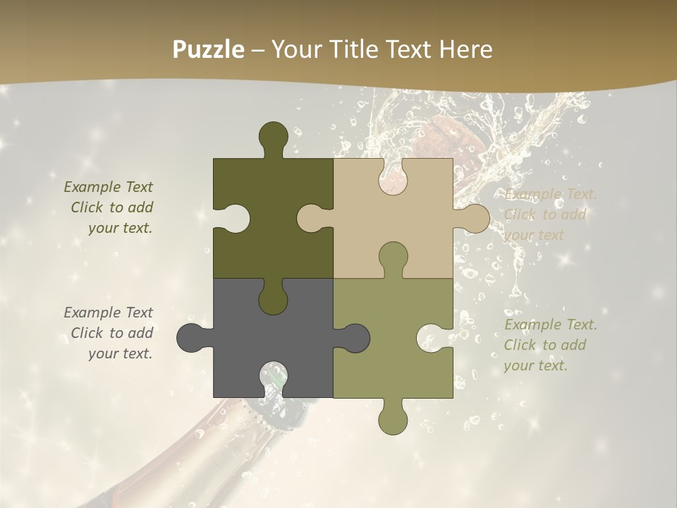 Vertical Isolated Black PowerPoint Template