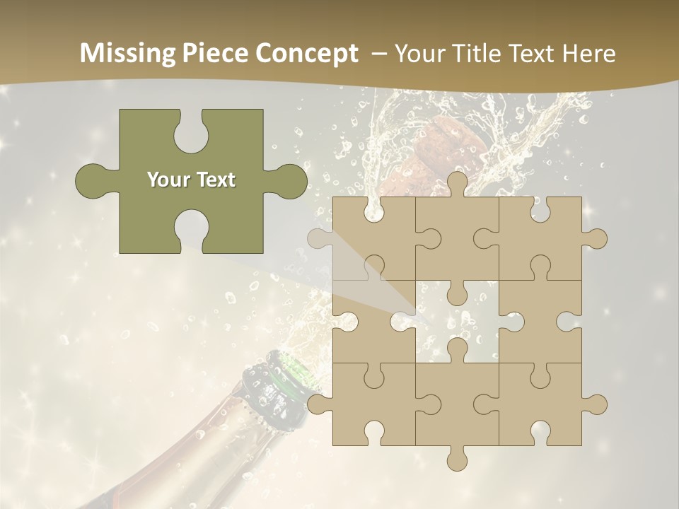 Vertical Isolated Black PowerPoint Template