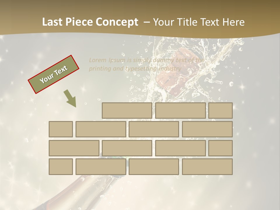Vertical Isolated Black PowerPoint Template