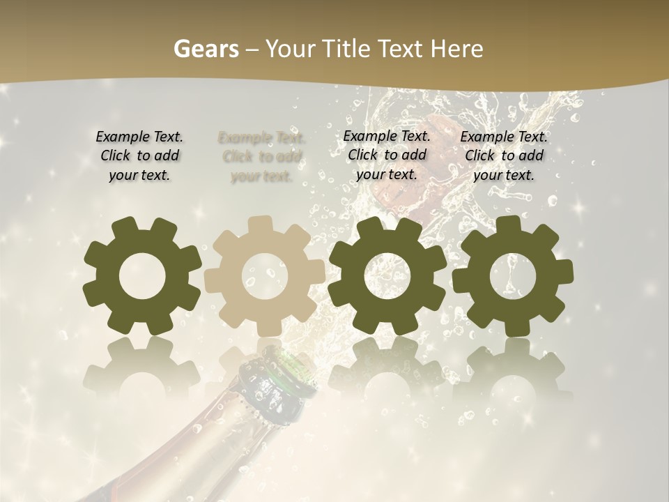 Vertical Isolated Black PowerPoint Template