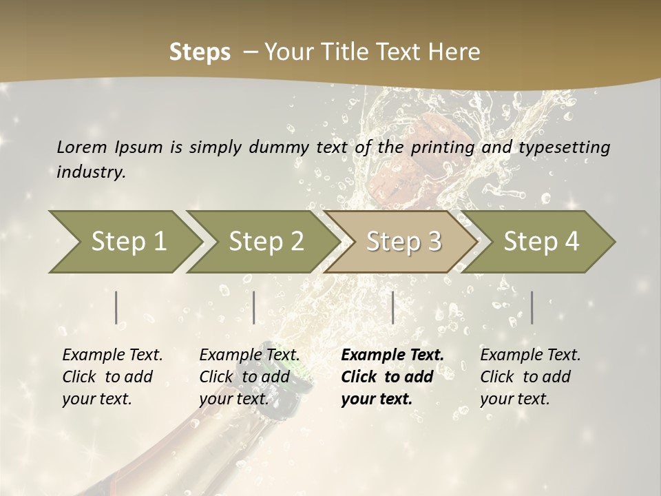 Vertical Isolated Black PowerPoint Template