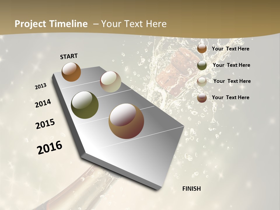 Vertical Isolated Black PowerPoint Template