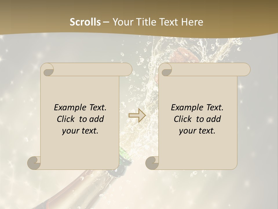 Vertical Isolated Black PowerPoint Template
