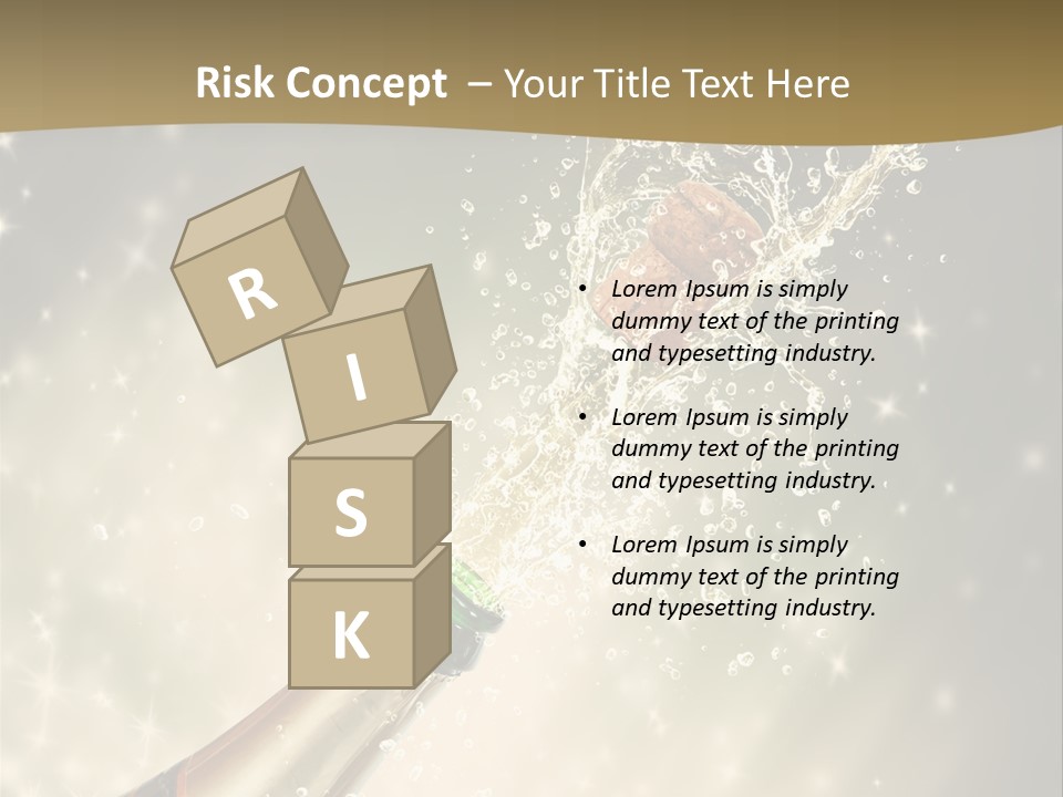 Vertical Isolated Black PowerPoint Template