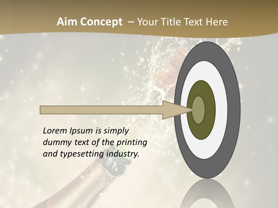 Vertical Isolated Black PowerPoint Template