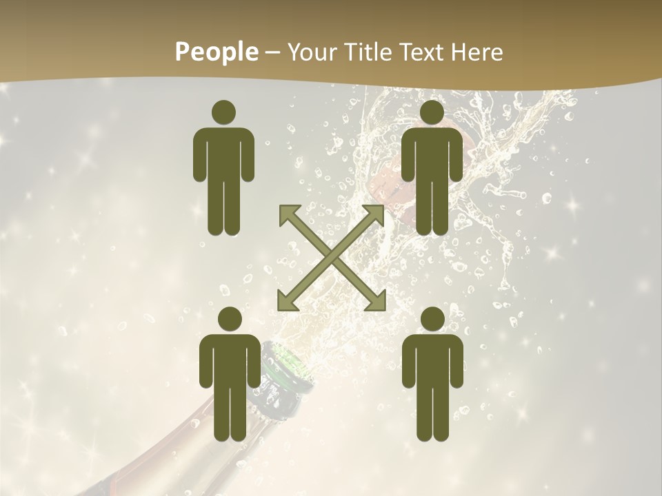 Vertical Isolated Black PowerPoint Template