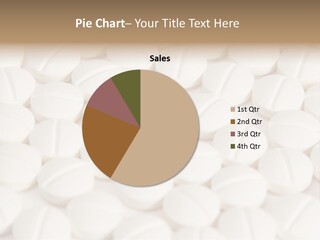 A Lot Of White Pills Sitting On Top Of Each Other PowerPoint Template