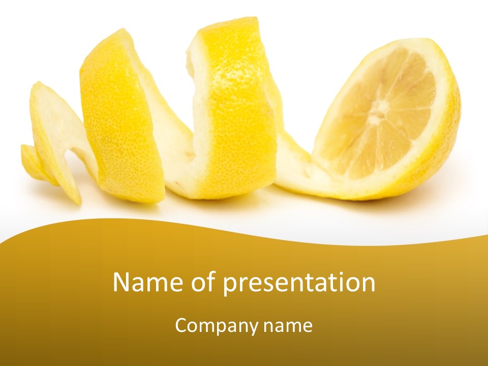 Fruit Vegetarian Juicy PowerPoint Template