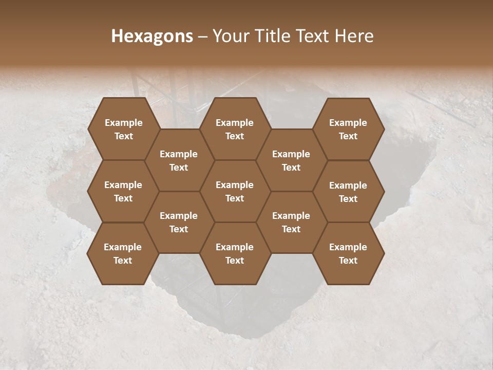 Cement Foundation Steel PowerPoint Template