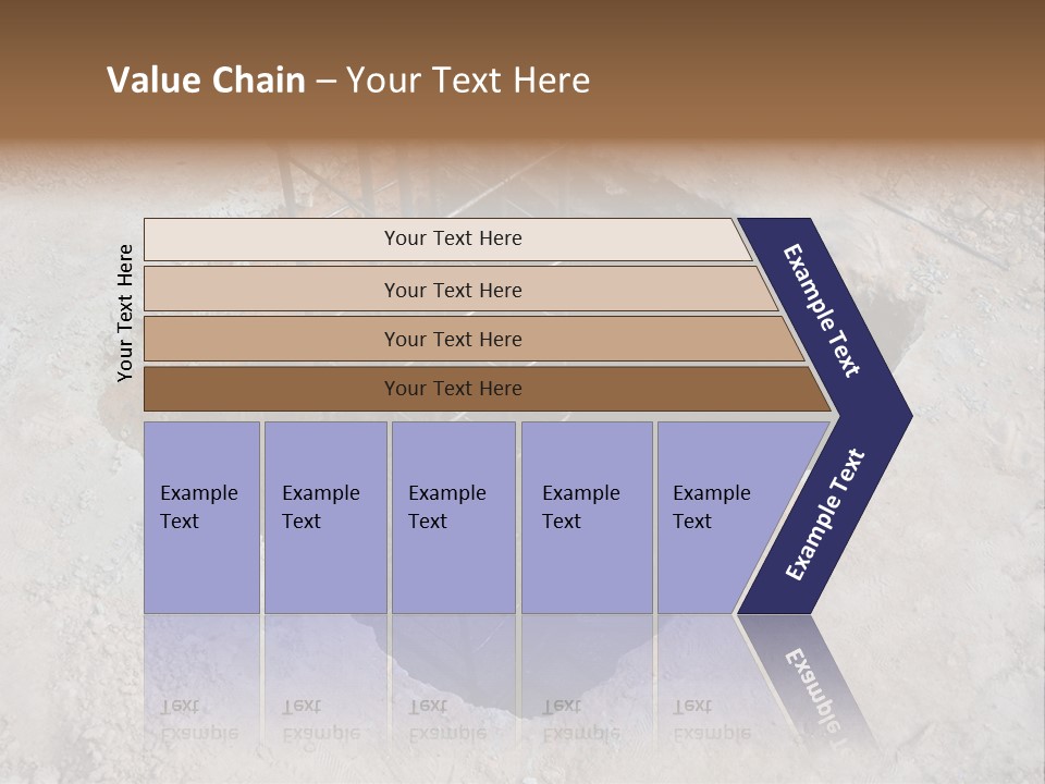 Cement Foundation Steel PowerPoint Template