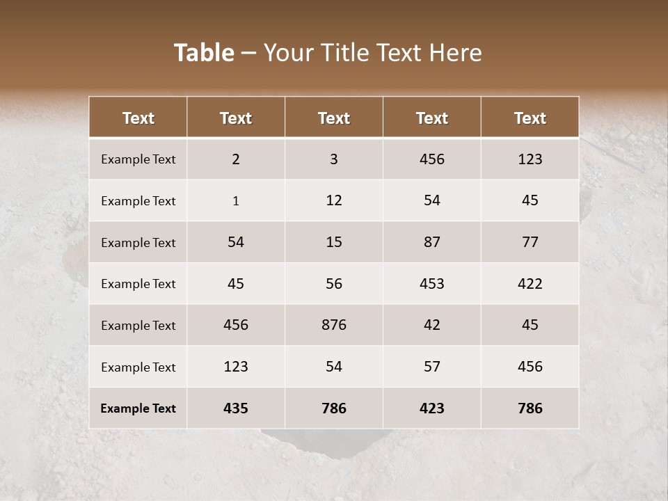 Cement Foundation Steel PowerPoint Template