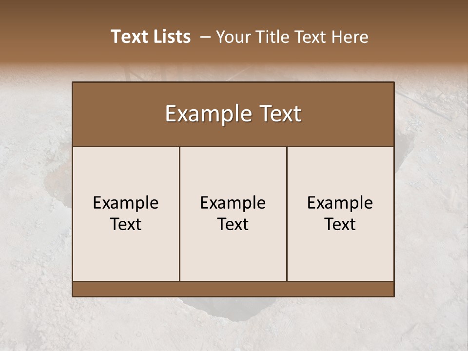 Cement Foundation Steel PowerPoint Template