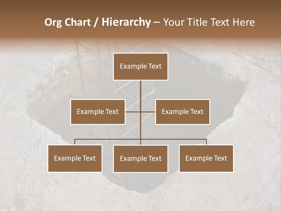 Cement Foundation Steel PowerPoint Template