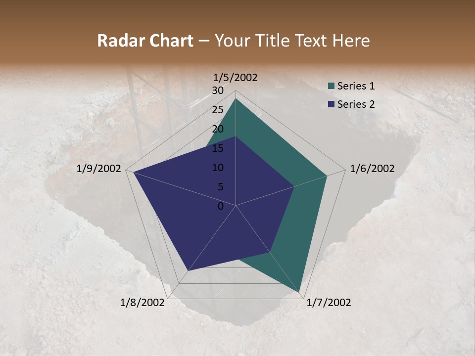 Cement Foundation Steel PowerPoint Template
