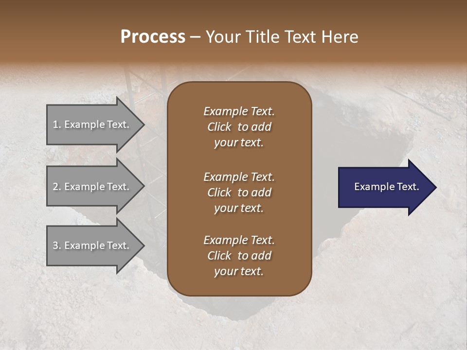Cement Foundation Steel PowerPoint Template