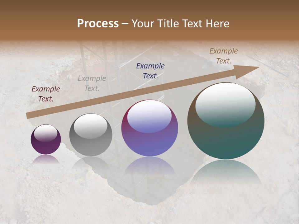 Cement Foundation Steel PowerPoint Template