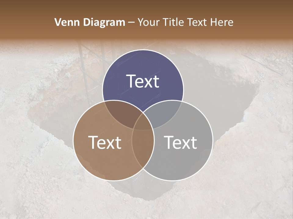 Cement Foundation Steel PowerPoint Template