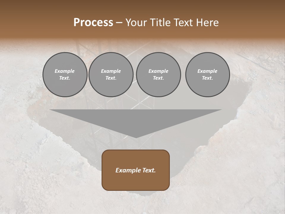 Cement Foundation Steel PowerPoint Template