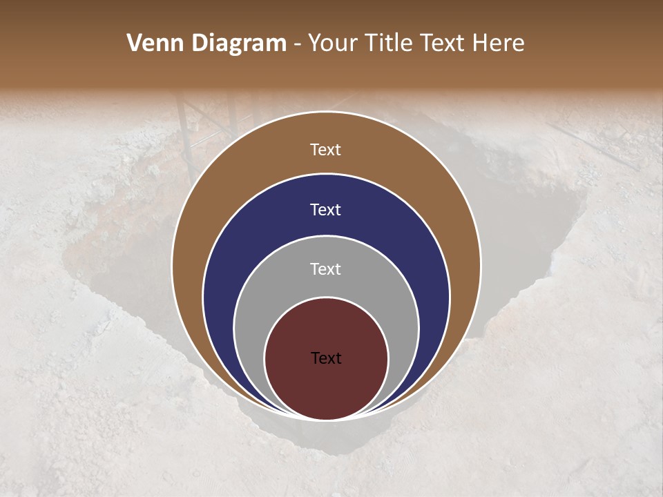 Cement Foundation Steel PowerPoint Template